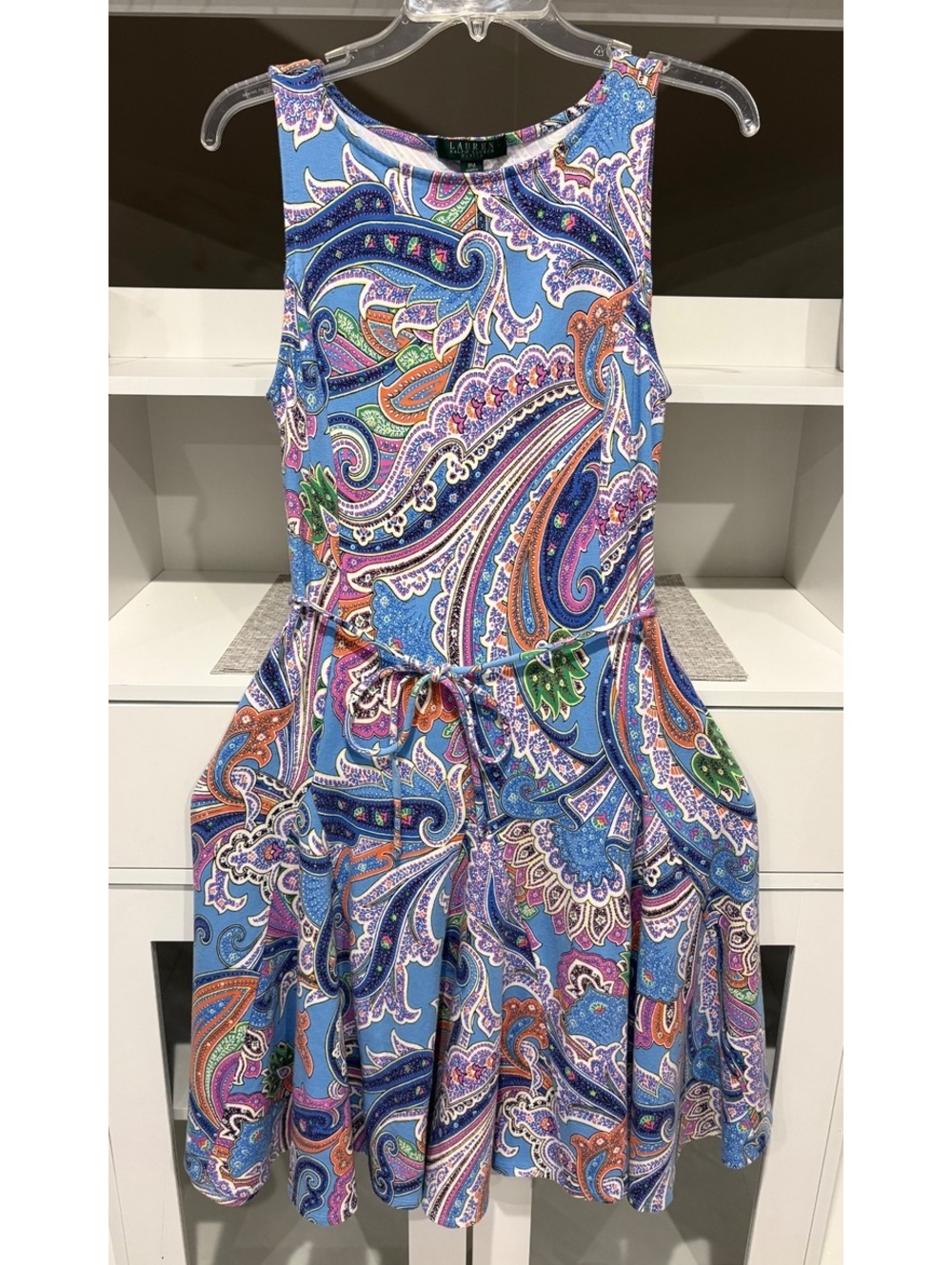 Lauren by Ralph Lauren Paisley Dress Petite Medium Maximalist